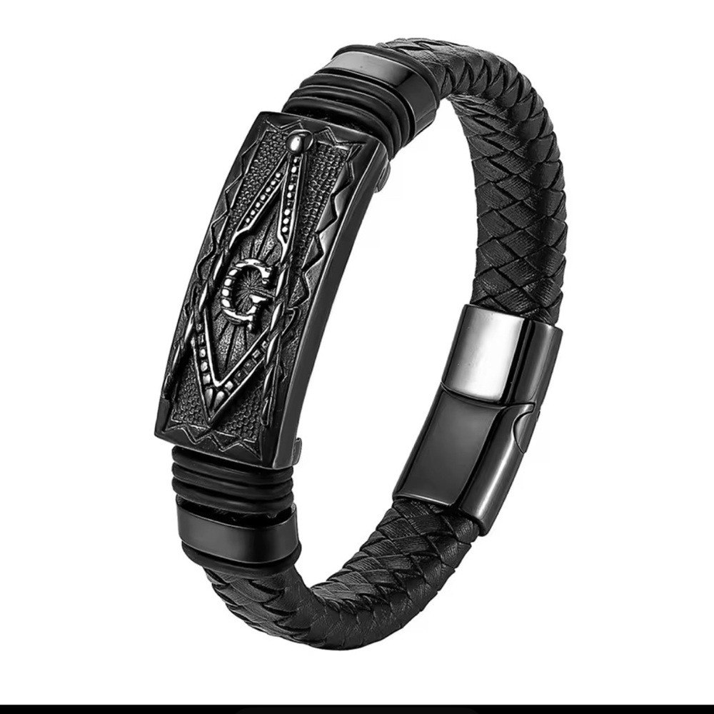 Black Braided Men's Bracelet